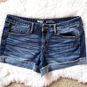 Mossimo Jean Mid Rise Super Stretch Shorts Size 12